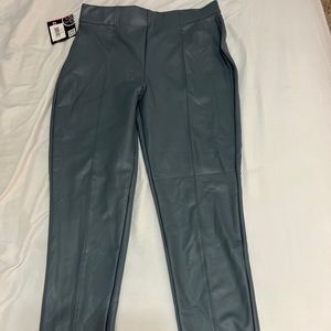 BBJ/ FASHION NOVA BLUE GREG FAUX LEATHER PANTS